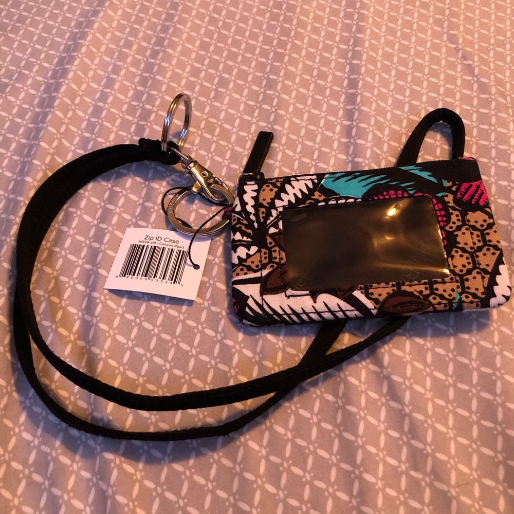 Vera Bradley Zip ID with Lanyard